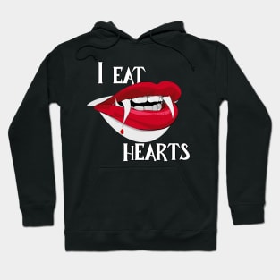 I Eat Hearts! | Anti-valentine | Spooky/Halloween Valentine's Day Art Hoodie